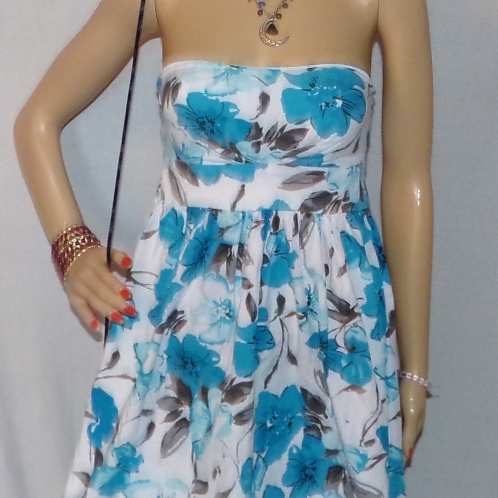 Rue 21 Dress Purple Blue Floral Dress Size Small